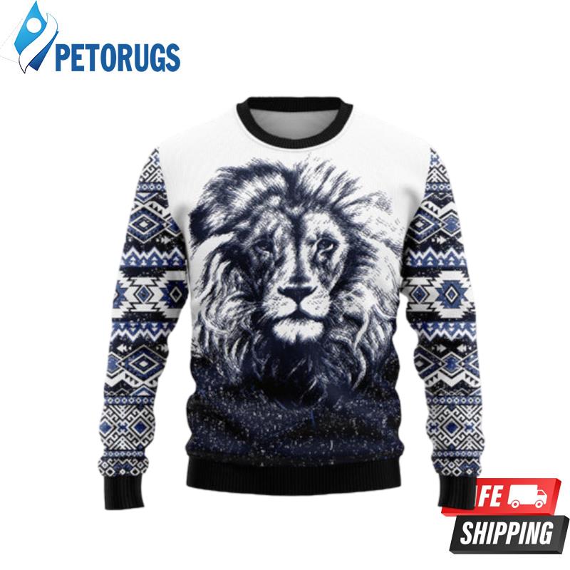 Awesome Lion Ugly Christmas Sweaters