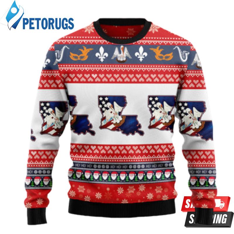 Awesome Louisiana Ugly Christmas Sweaters