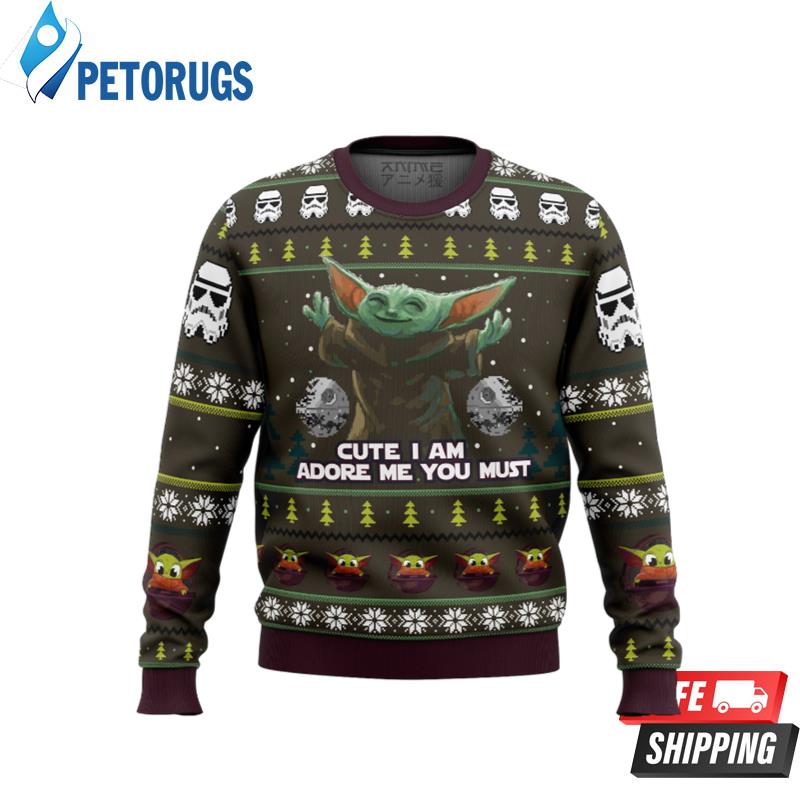 Baby Yoda Cute Mandalorian Star Wars Ugly Christmas Sweaters
