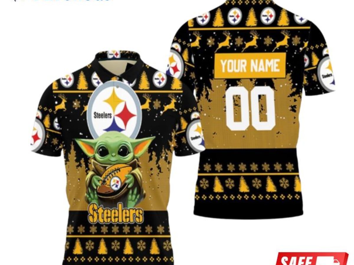 Star Wars Baby Yoda Pittsburgh Steelers 3D Hoodie All Over Printed -  T-shirts Low Price