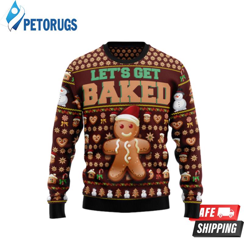 Baking Let S Get Baked Ugly Christmas Sweaters Peto Rugs