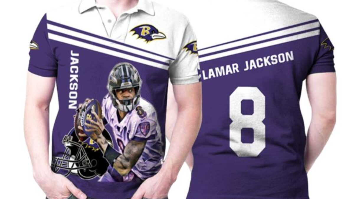 NFL Baltimore Ravens Purple Camo Polo Shirt