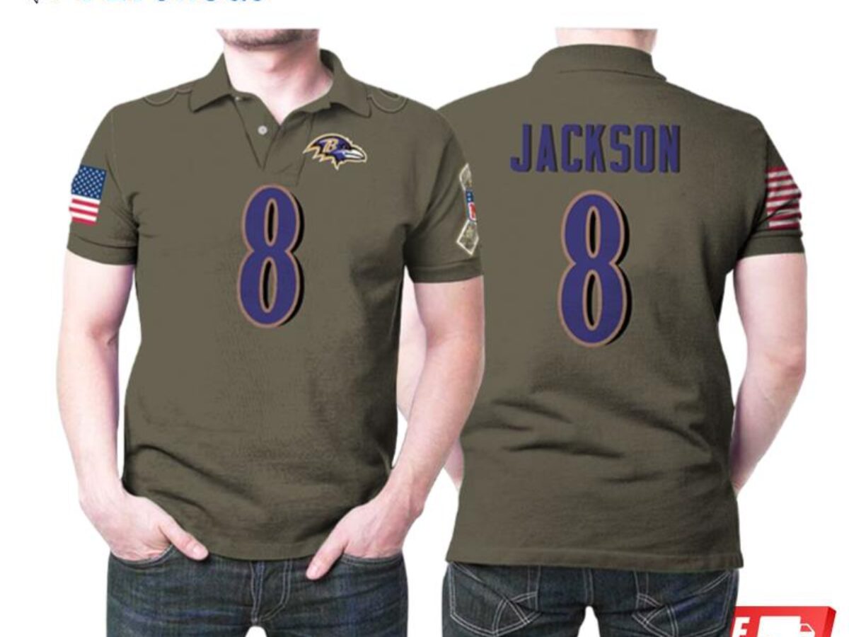 Design Baltimore Ravens Lamar Jackson #8 Great Player Nfl American Football  Game Black 2019 Polo Shirts - Peto Rugs