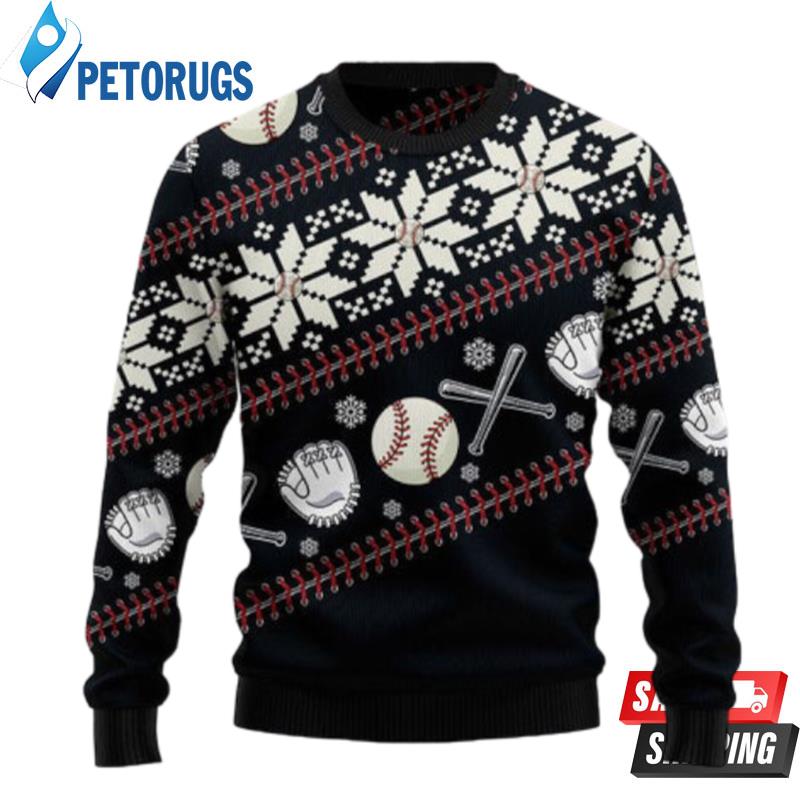 Baseball Christmas T810 Ugly Christmas Sweaters