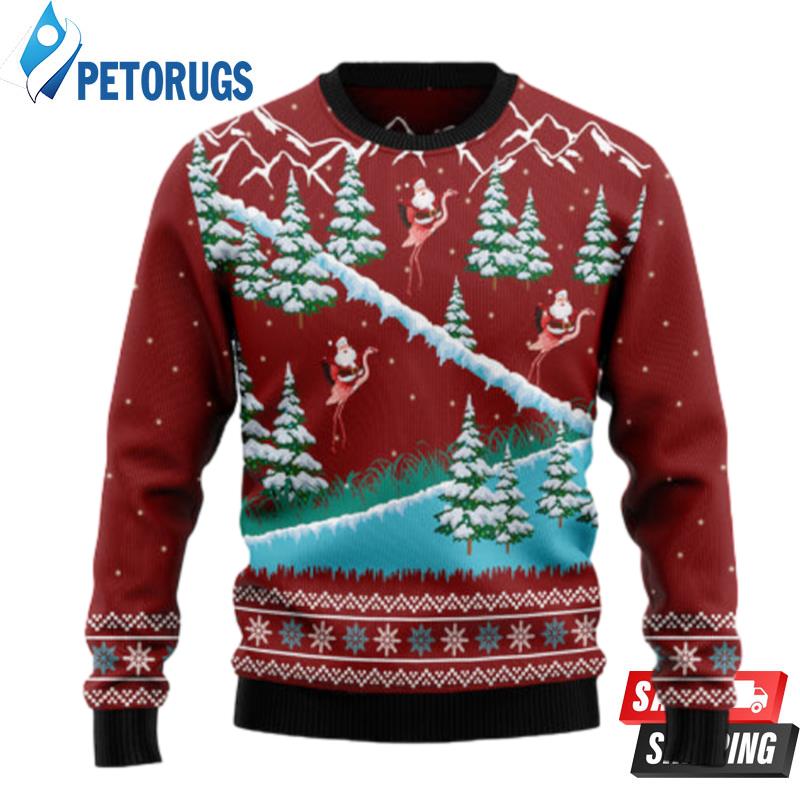 Beautiful Flamingo Ugly Christmas Sweaters