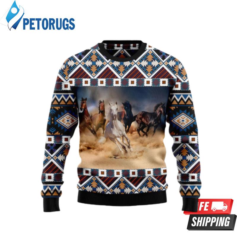 Beautiful Horses Ugly Christmas Sweaters