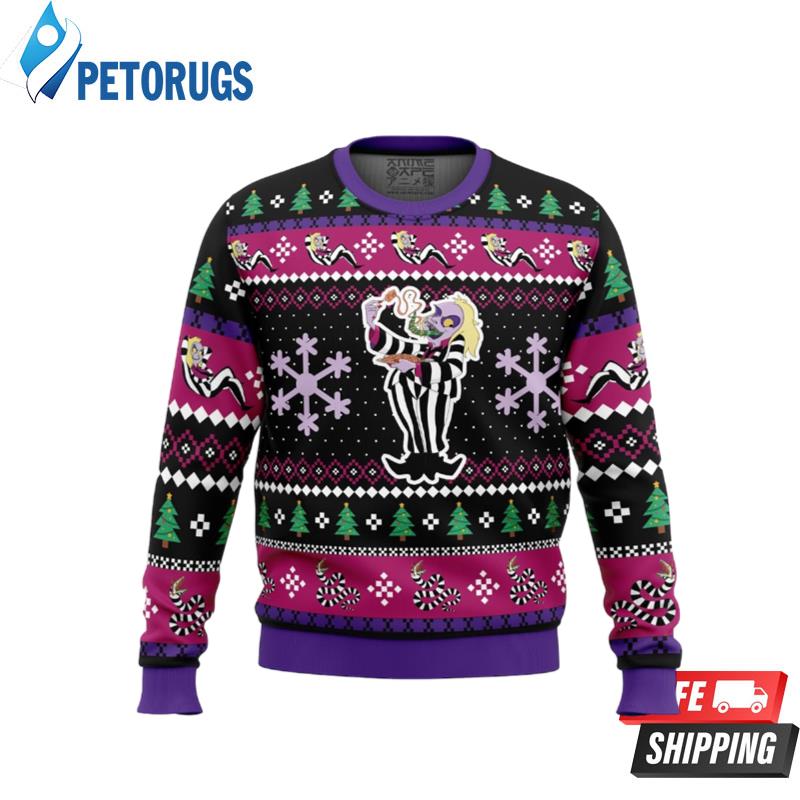 Beetleguise Beetlejuice Ugly Christmas Sweaters