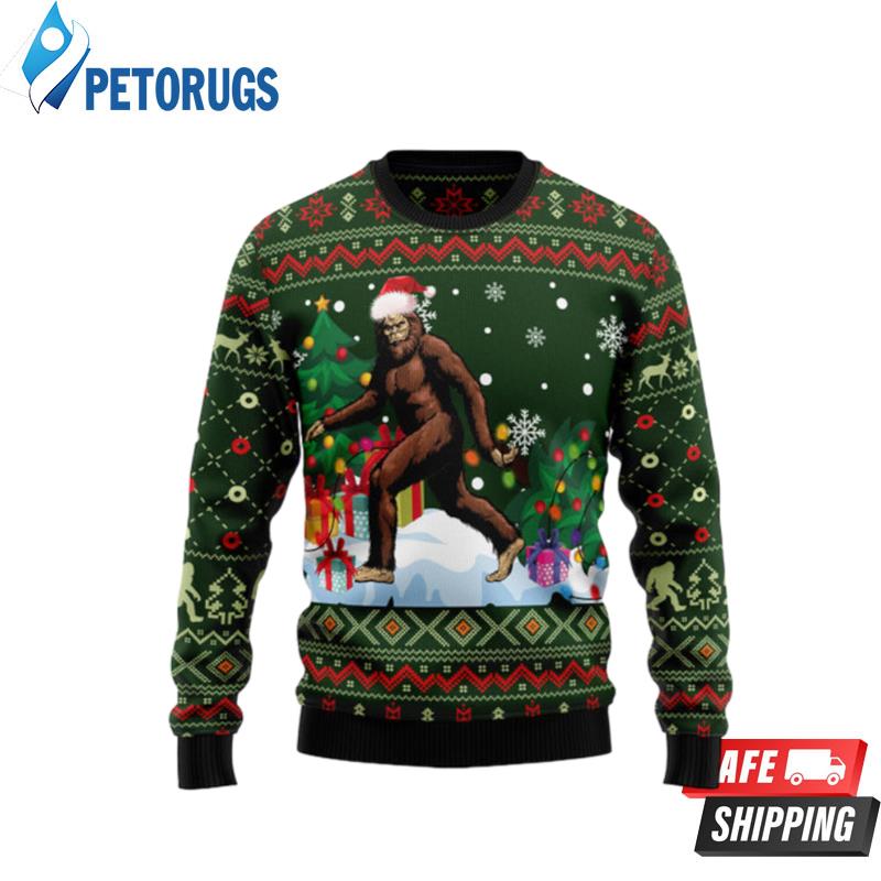 Big Foot Xmas Ugly Christmas Sweaters