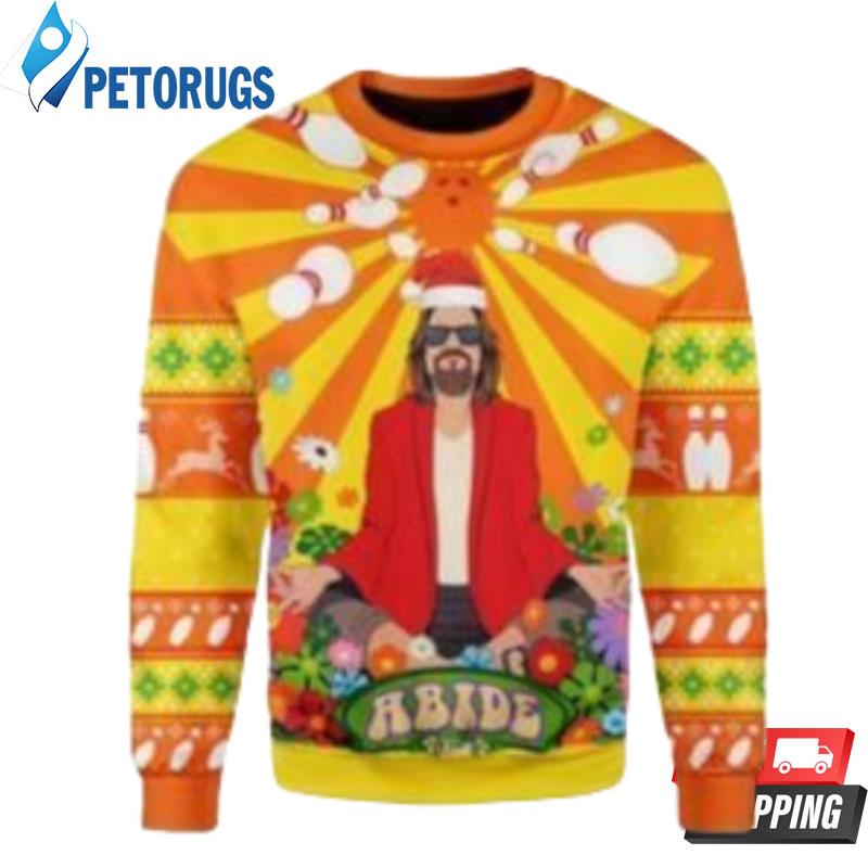 Big Lebowski Hippie Ugly Christmas Sweaters