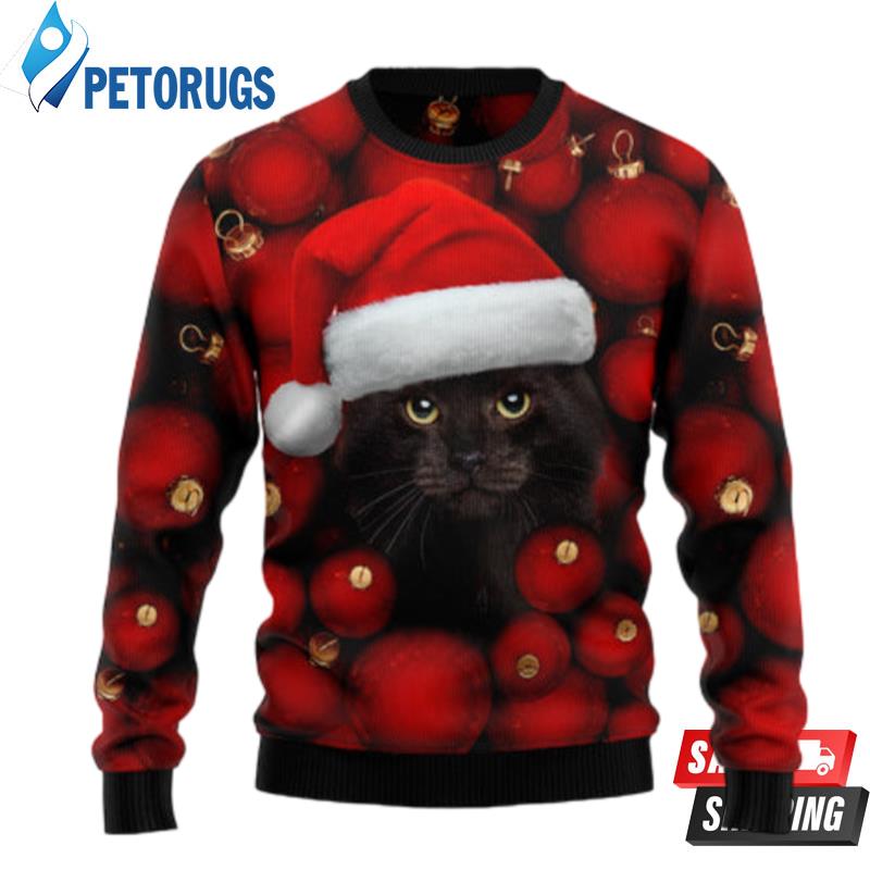 Black Cat Christmas Ugly Christmas Sweaters