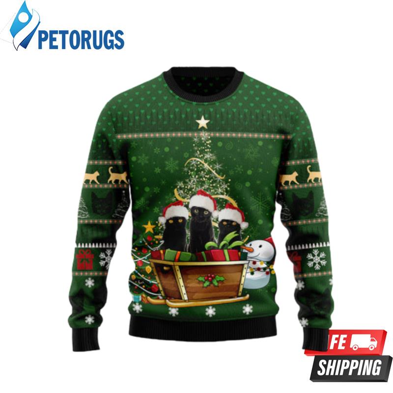 Black Cat Group Xmas Ugly Christmas Sweaters