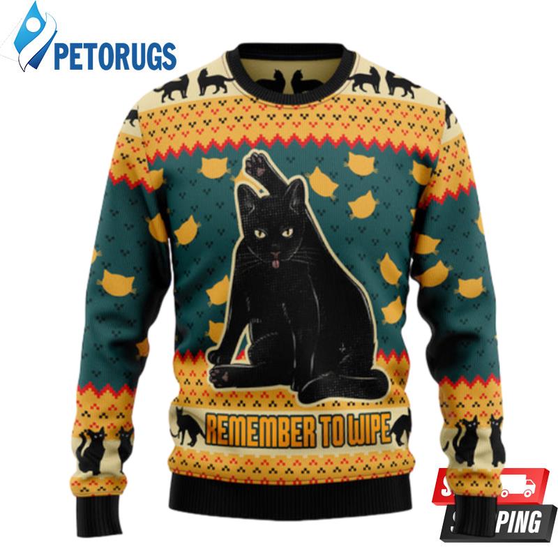 Black Cat HT081208 Ugly Christmas Sweater Ugly Christmas Sweaters