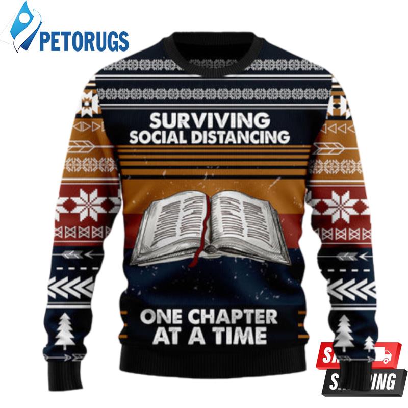 Book Retro Vintage T910 Ugly Christmas Sweaters