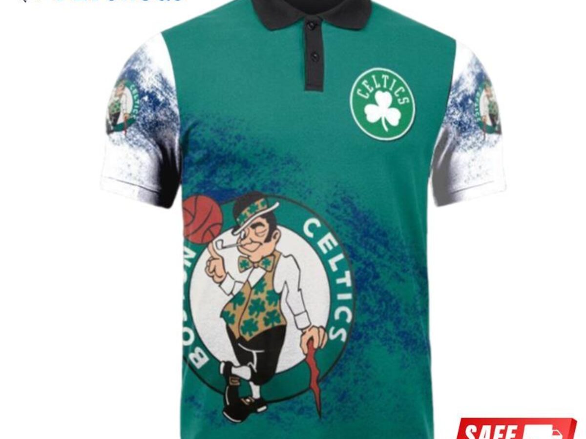 Boston Celtics Ladies Polos, Celtics Golf Shirt, Long Sleeve Polos