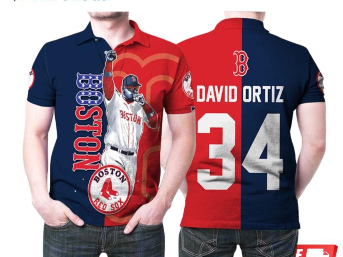 Boston Red Sox David Ortiz 34 Legend Player Mlb Baseball Team For Red Sox  Fans Ortiz Lovers Polo Shirts - Peto Rugs