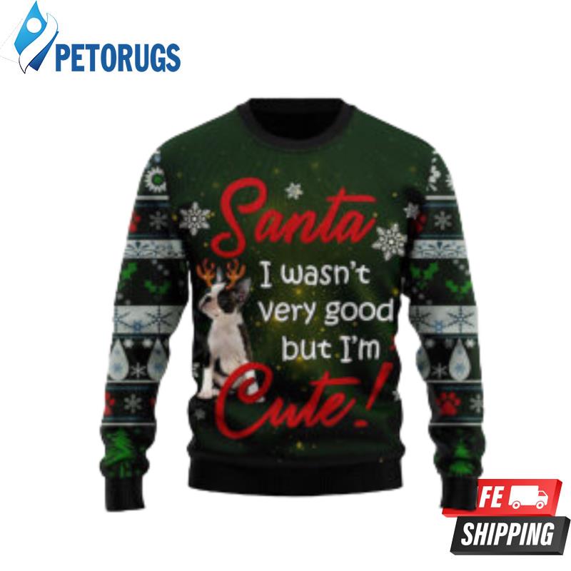 Boston Terrier I?M Cute Dog Lover Ugly Christmas Sweaters