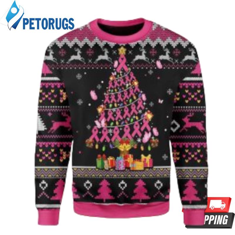 Breast Cancer Awareness Ugly Christmas Sweaters