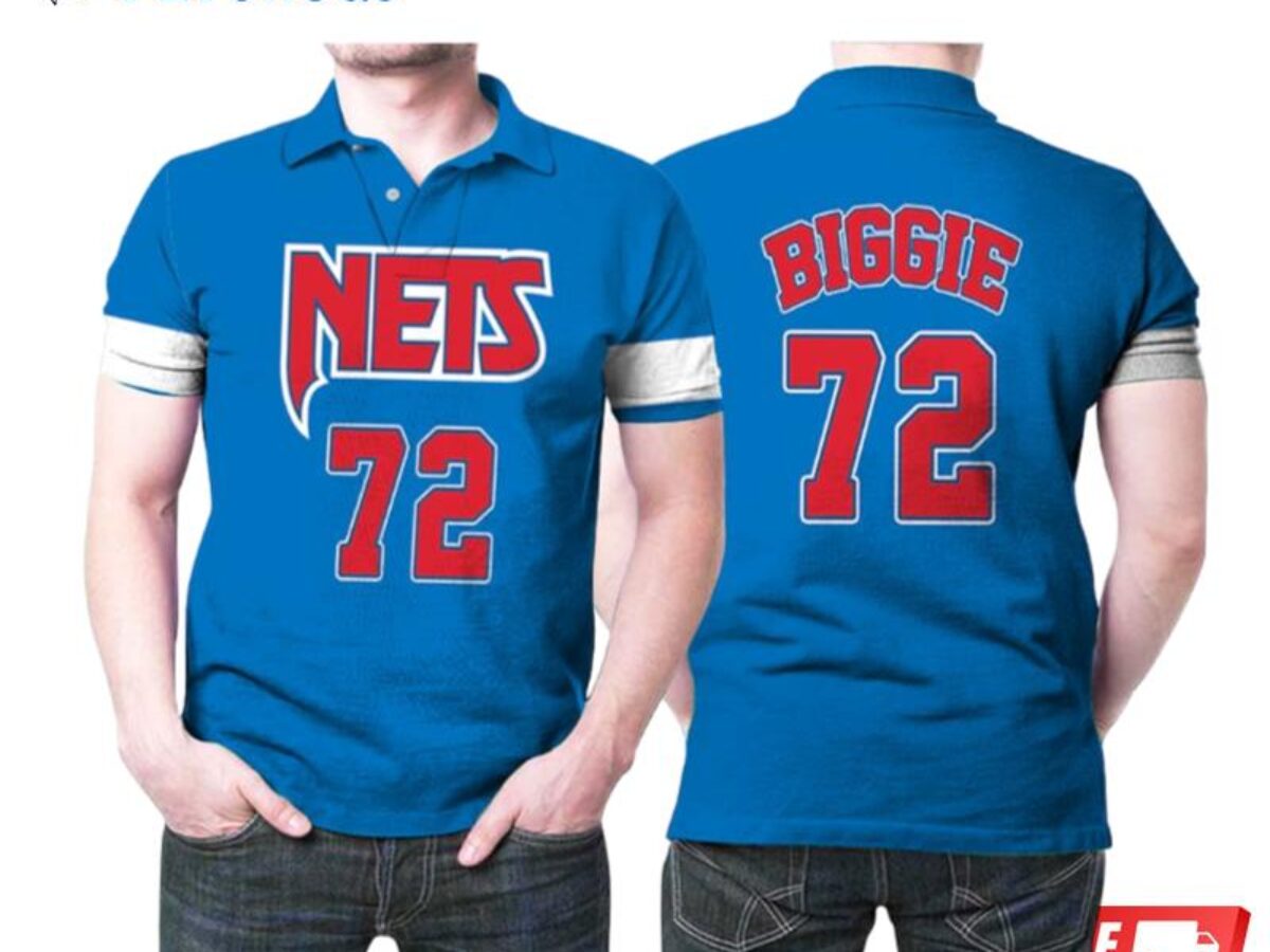 Brooklyn Nets Biggie 72 Nba Basketball Team New Arrival Blue