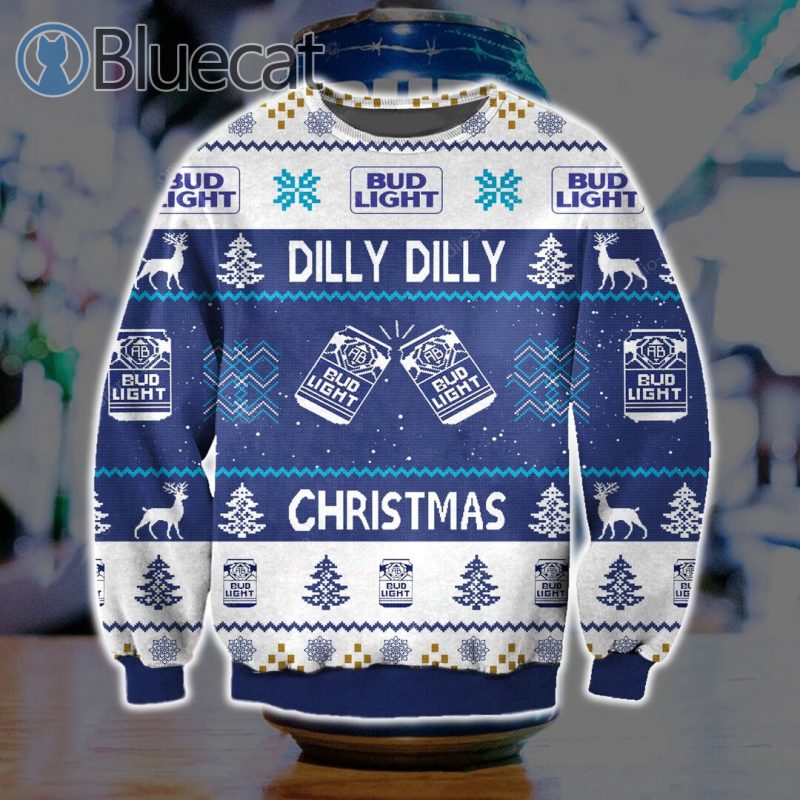 Bud Light Dilly Dilly Beer Ugly Christmas Sweaters