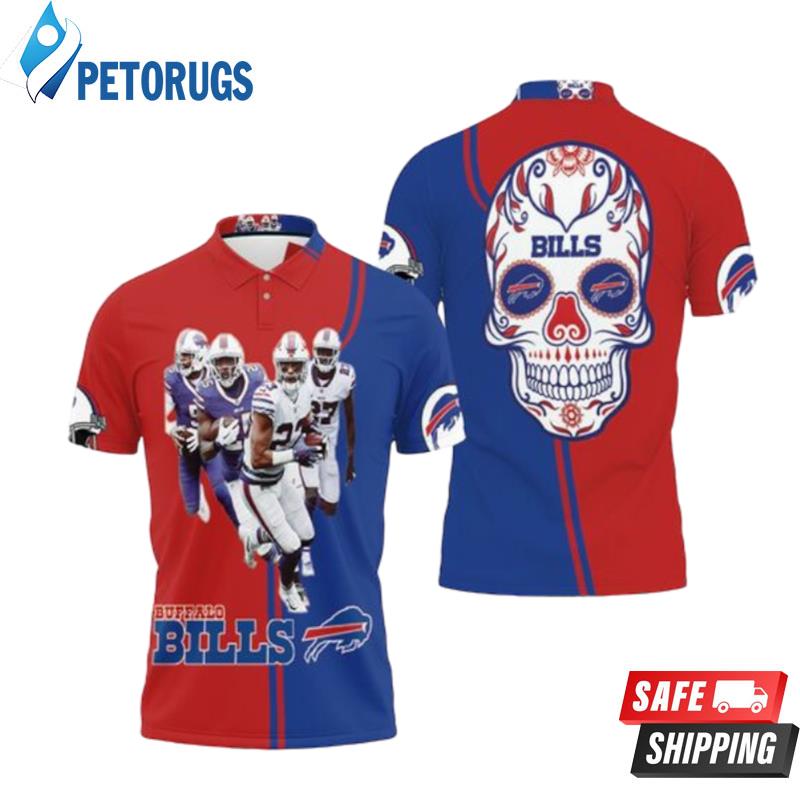 Buffalo Bills 2020 Afc East Division Champions Poco Loco Skull Polo Shirts