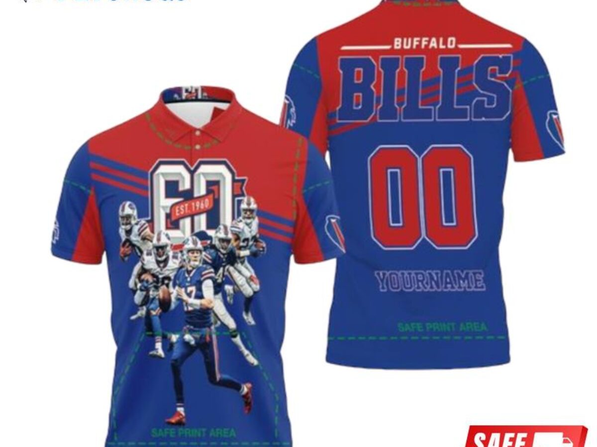 Buffalo Bills Afc East Division Champions Legends Art Polo Shirts