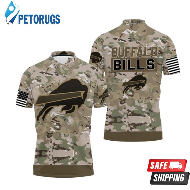 Buffalo Bills Camo Pattern Polo Shirts