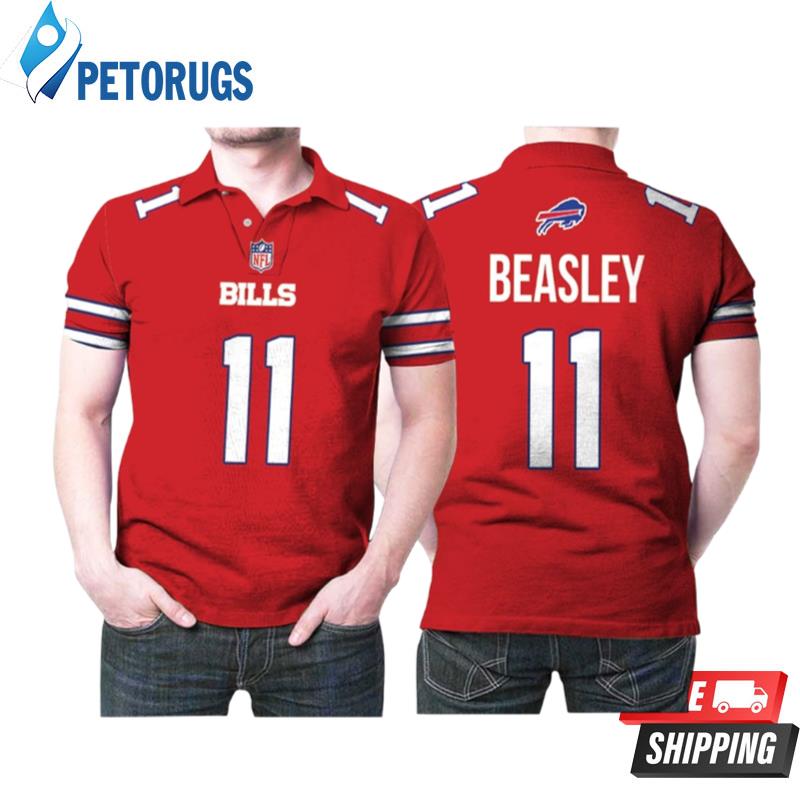 Buffalo Bills Cole Beasley #11 Great Player Nfl American Football Red Color Rush Style Gift For Bills Fans Polo Shirts