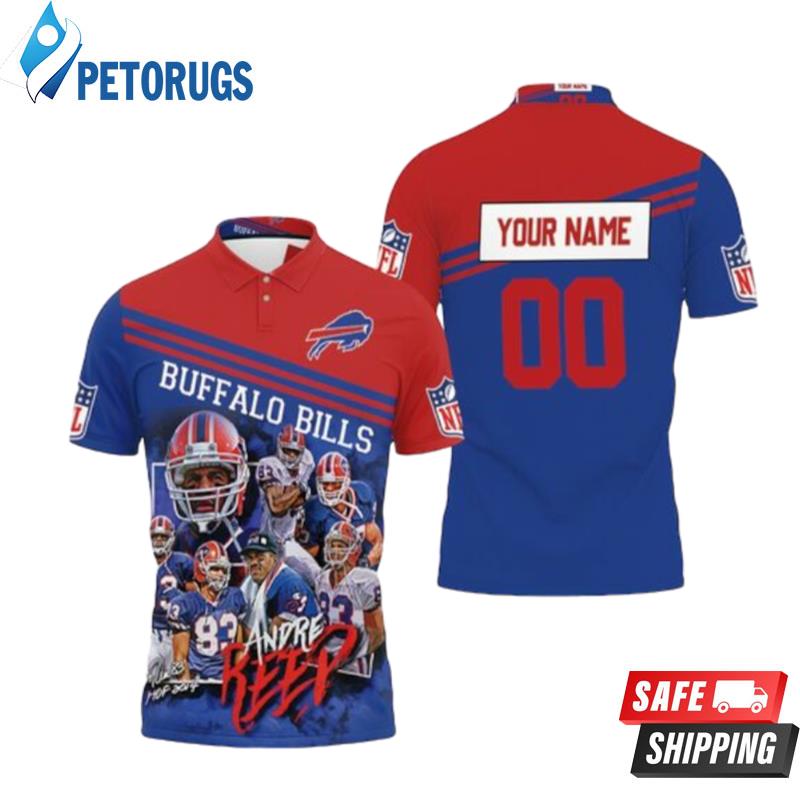 Buffalo Bills Great Players Andre Reed 83 2020 Nfl Season Personalized 2 Polo Shirts