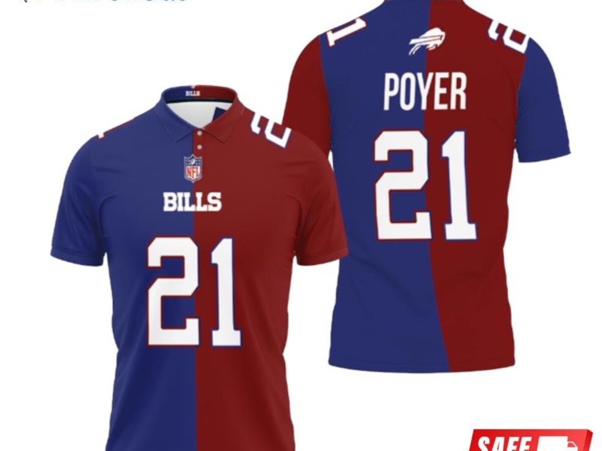 Buffalo Bills Jordan Poyer #21 Great Player Nfl Vapor Limited Royal Red Two  Tone Style Polo Shirts - Peto Rugs