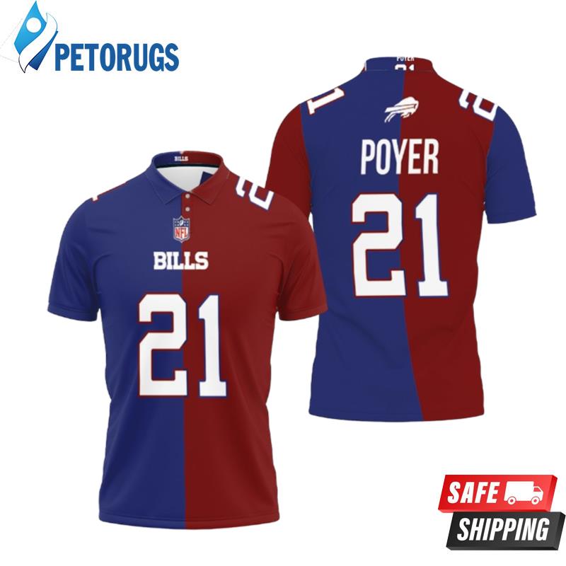 Buffalo Bills Jordan Poyer #21 Great Player Nfl Vapor Limited Royal Red Two Tone Style Polo Shirts