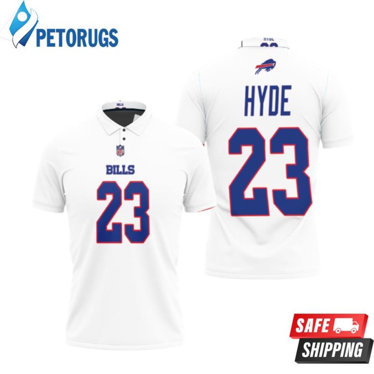 Mens NFL Team Apparel Buffalo Bills MICAH HYDE Football Jersey Shirt R –