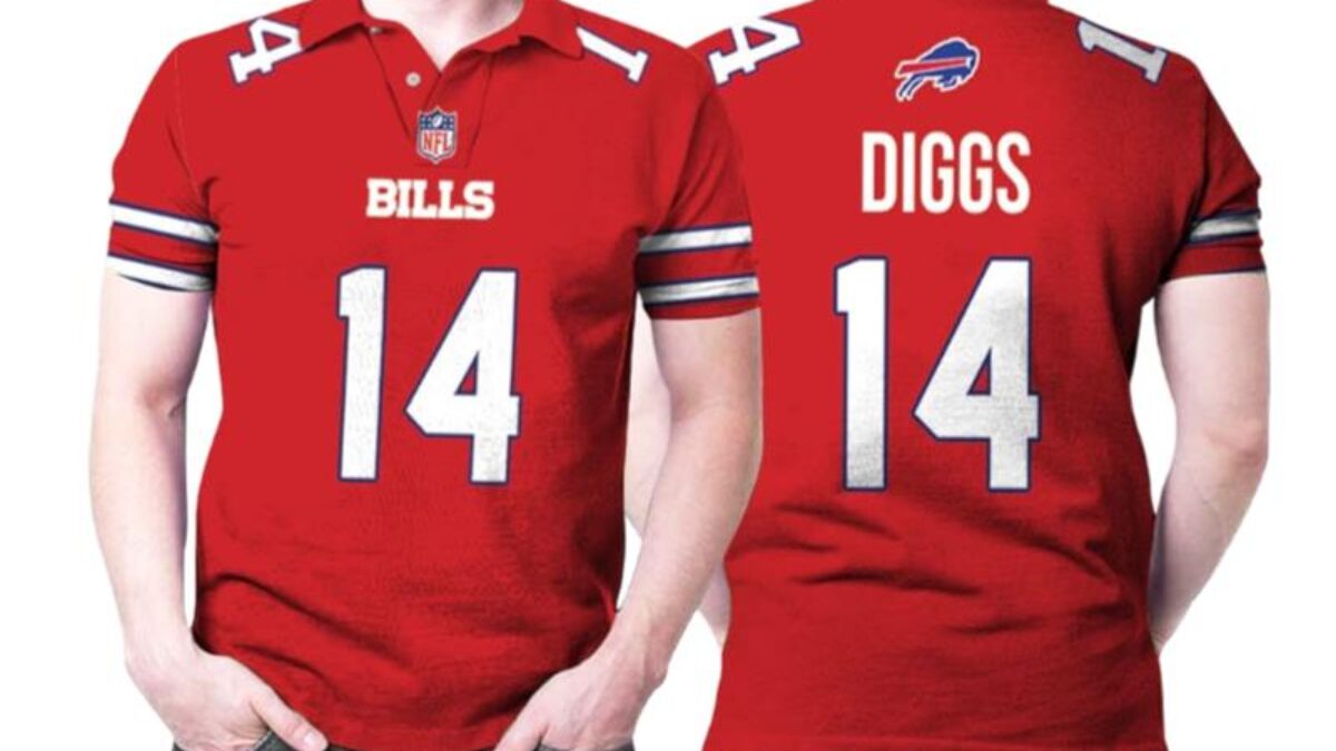 Buffalo Bills Stefon Diggs 14 White Jersey Inspired Style 3D T Shirt in  2023