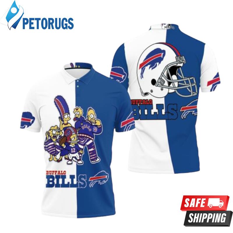 Buffalo Bills The Simpsons Family Fan Afc East Division 2020 Champs Polo Shirts