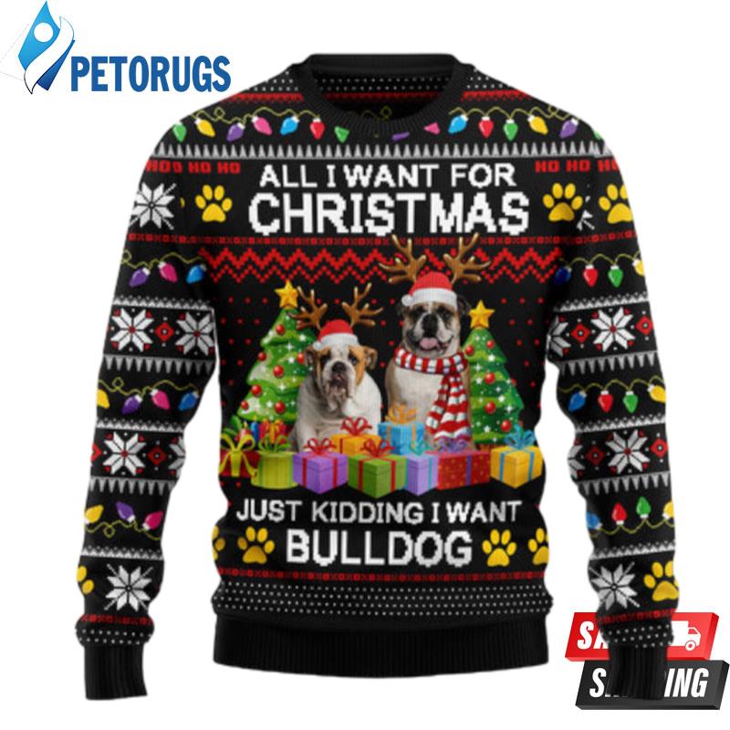 Bulldog Christmas Ugly Christmas Sweaters