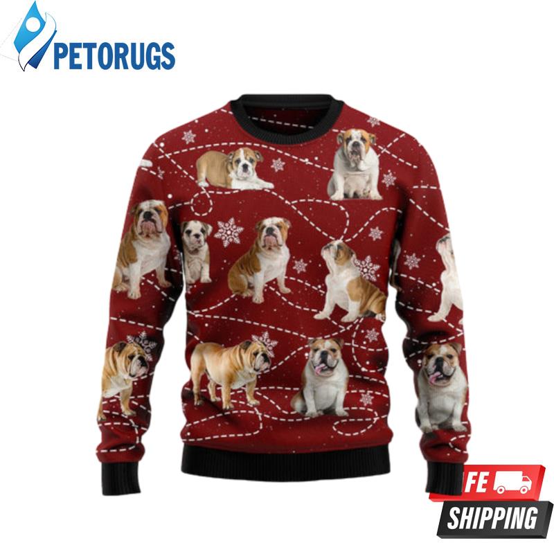 Bulldog Xmas Ugly Christmas Sweaters