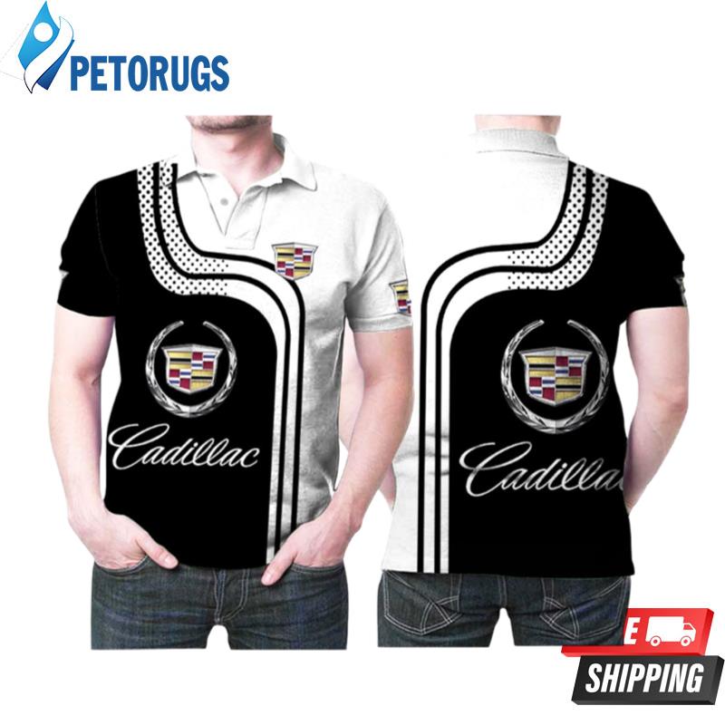 Cadillac Luxury Supercar Logo Pattern Designed For Cadillac Fans Cadillac Lovers Polo Shirts
