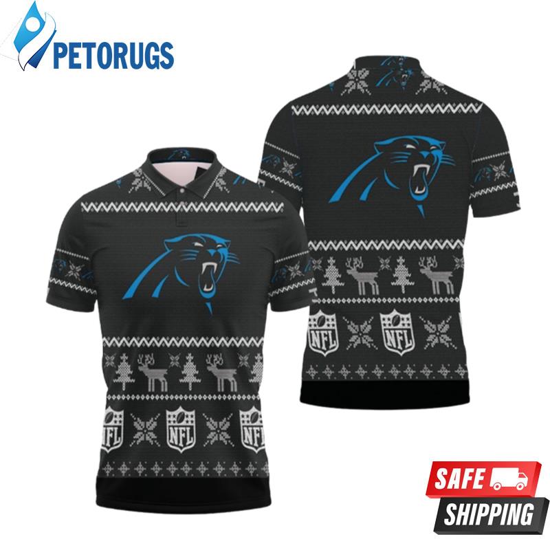 Carolina Panthers Nfl Ugly Sweat Christmas Polo Shirts