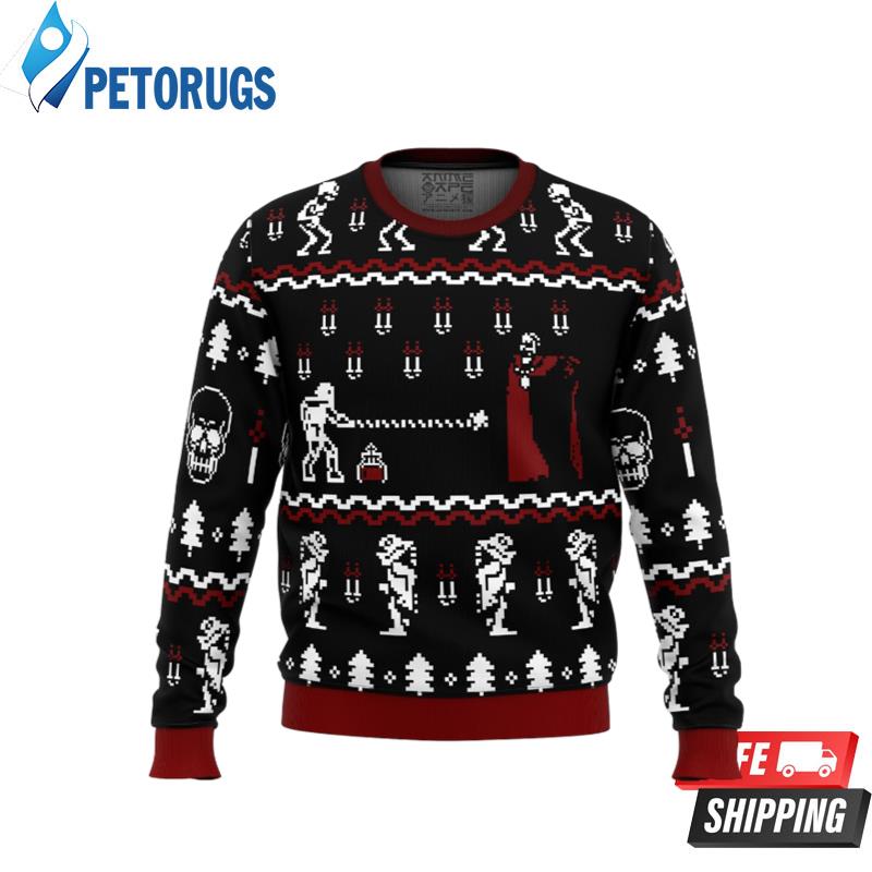 Castlevania Classic Game Ugly Christmas Sweaters