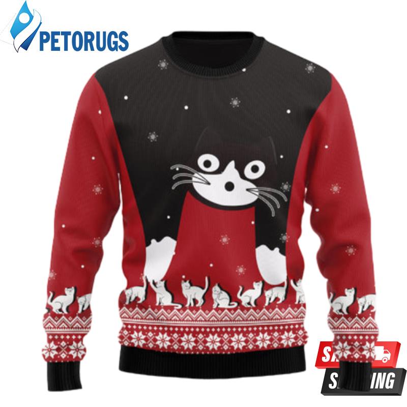 Cat Awesome Ugly Christmas Sweaters