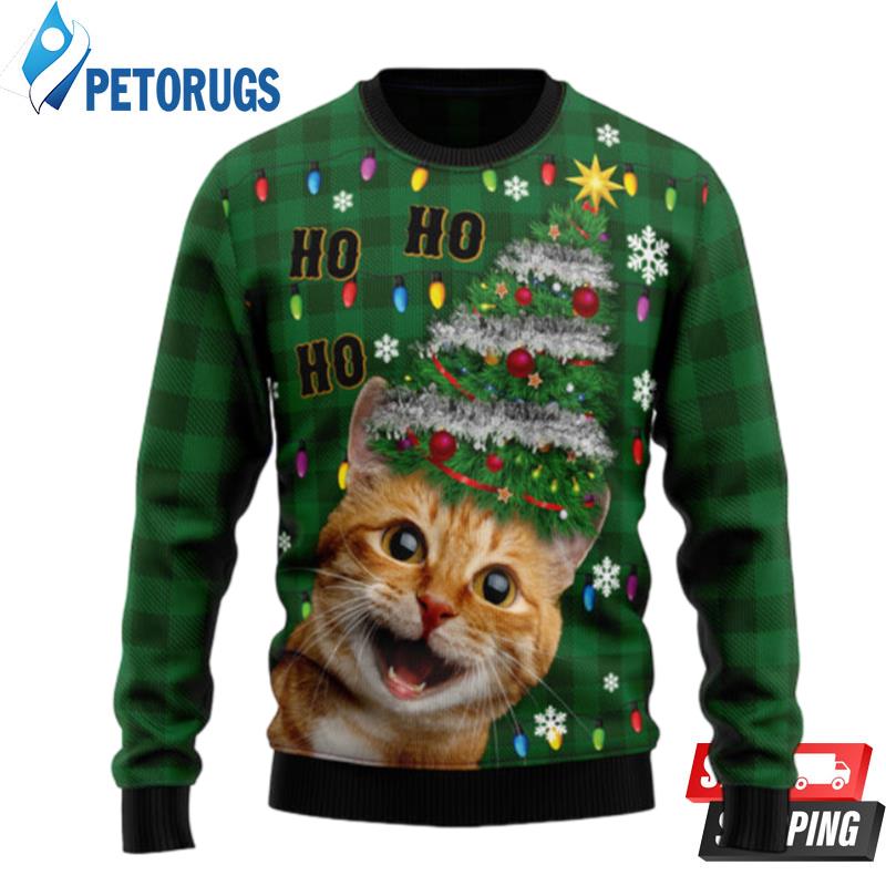 Cat Christmas Tree Ugly Christmas Sweaters