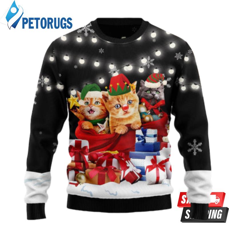 Cat Gifts Noel Ugly Christmas Sweaters
