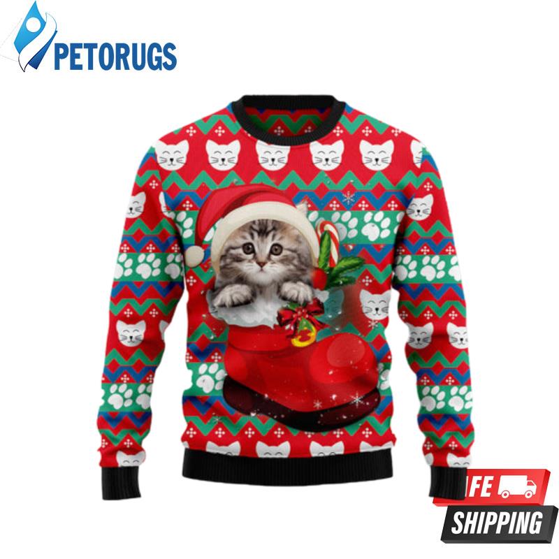 Cat Socks Ugly Christmas Sweaters