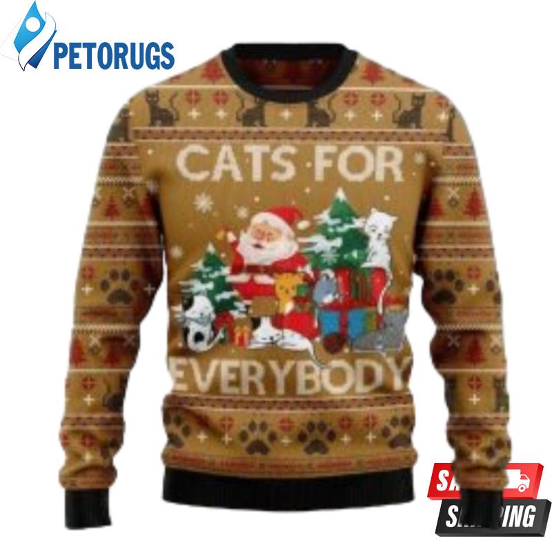 Cats For Everybody Christmas Ugly Christmas Sweaters