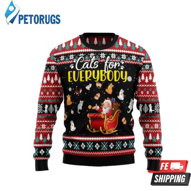 Cats For Everybody Merry Christmas Ugly Christmas Sweaters