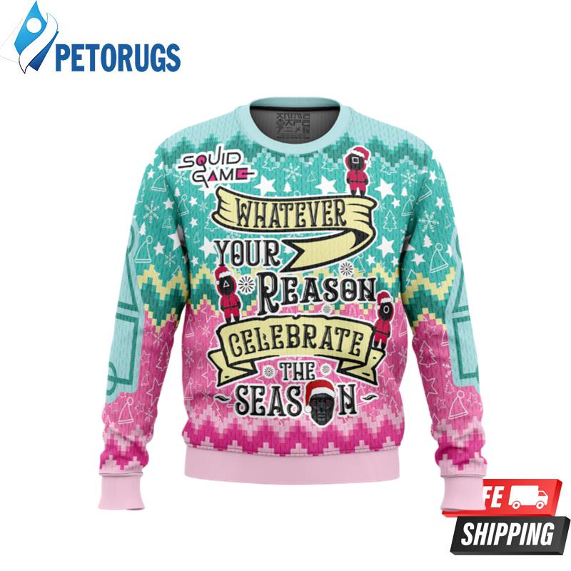 Celebrate the Season Squid Game Ugly Christmas Sweaters