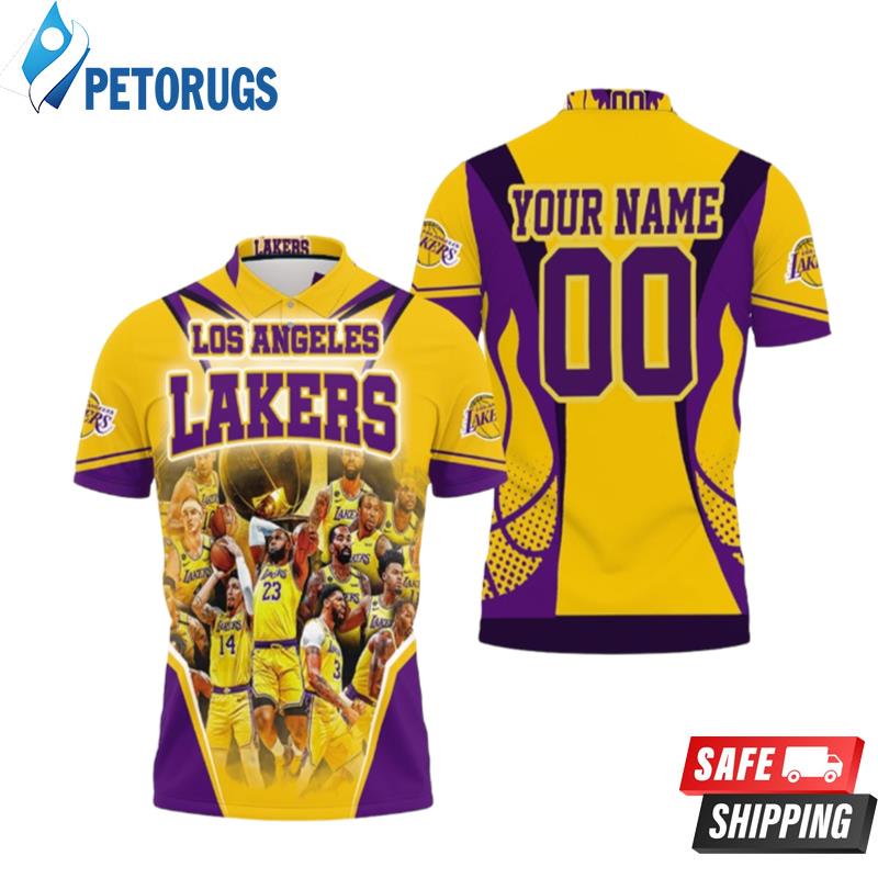 Champions Los Angeles Lakers Western Conference Personalized Polo Shirts
