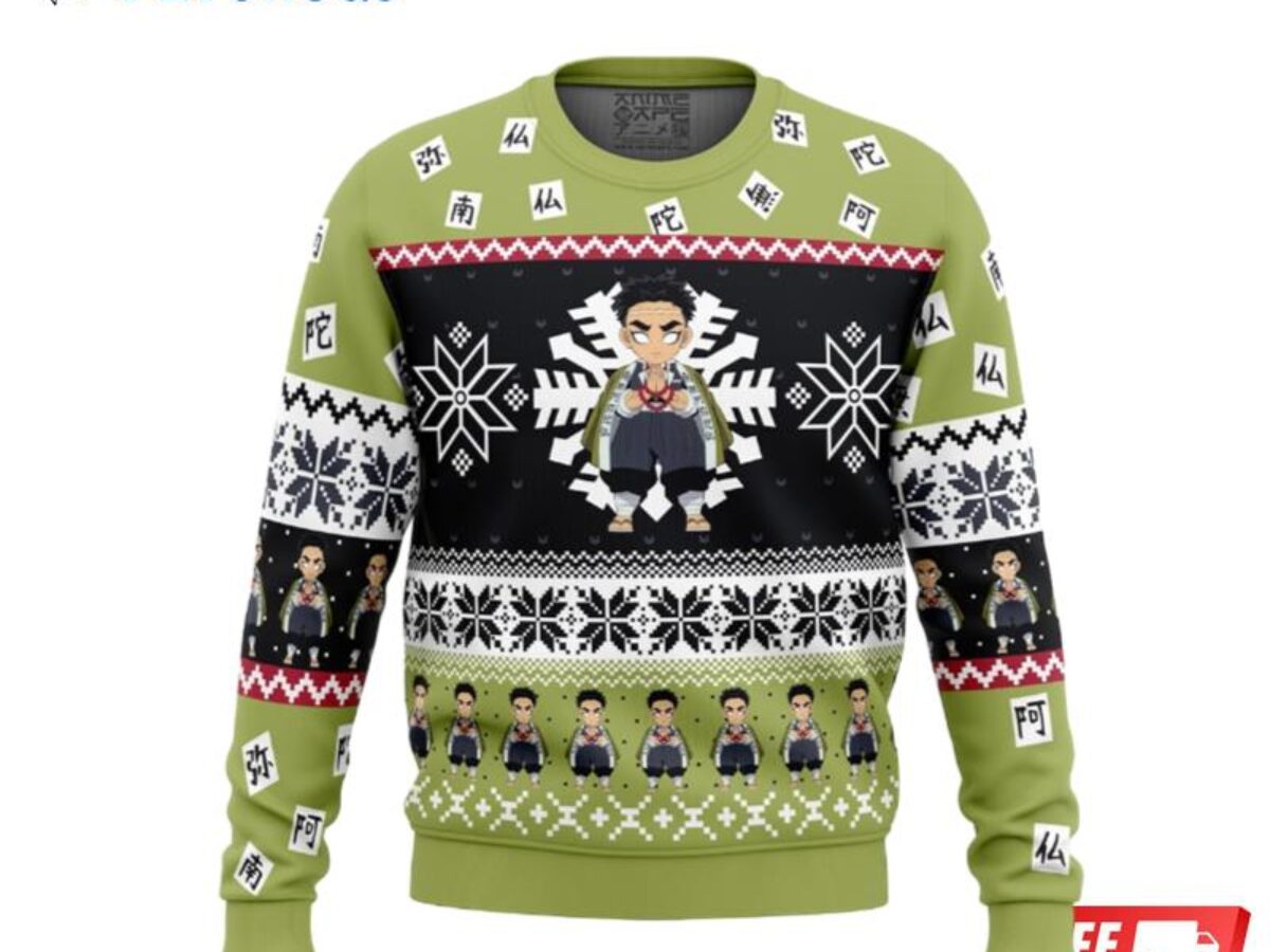 Chibi Christmas Haganezuka Hotaru Demon Slayer Ugly Christmas Sweater