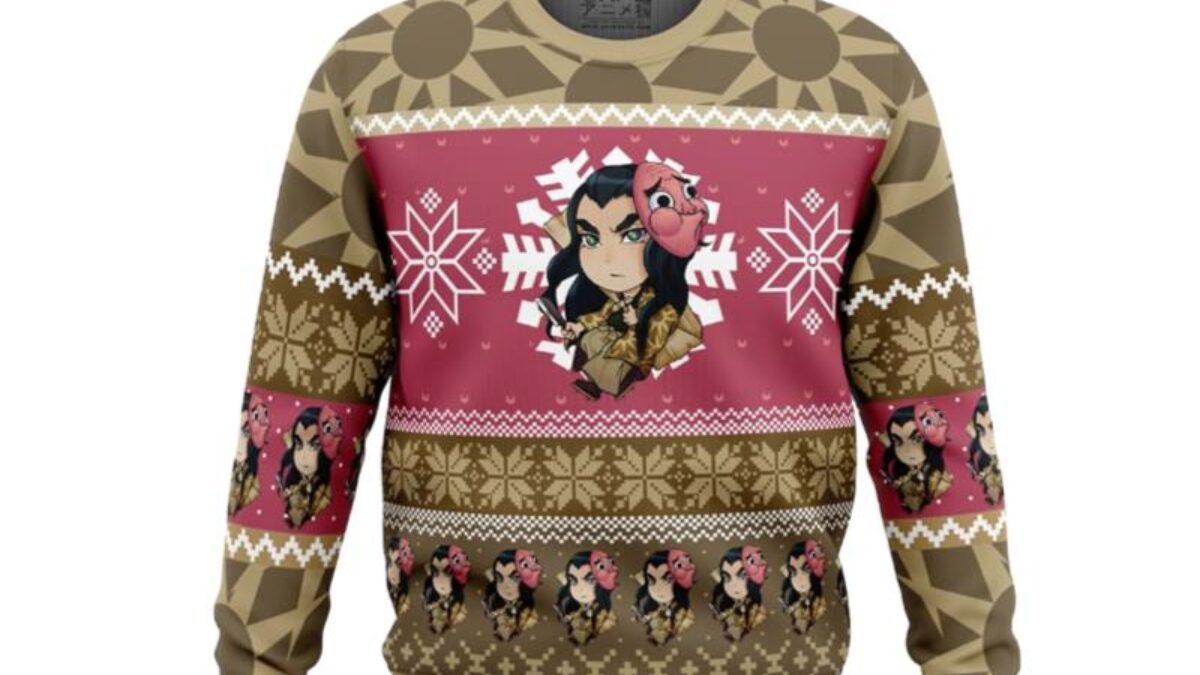 Hotaru Haganezuka Demon Slayer Ugly Christmas Sweater - Anime Ape