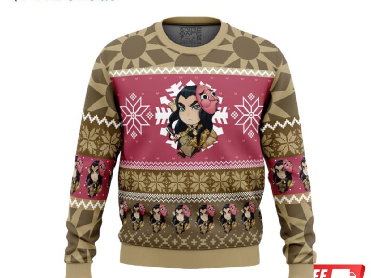 Hotaru Haganezuka Demon Slayer Ugly Christmas Sweater - Anime Ape