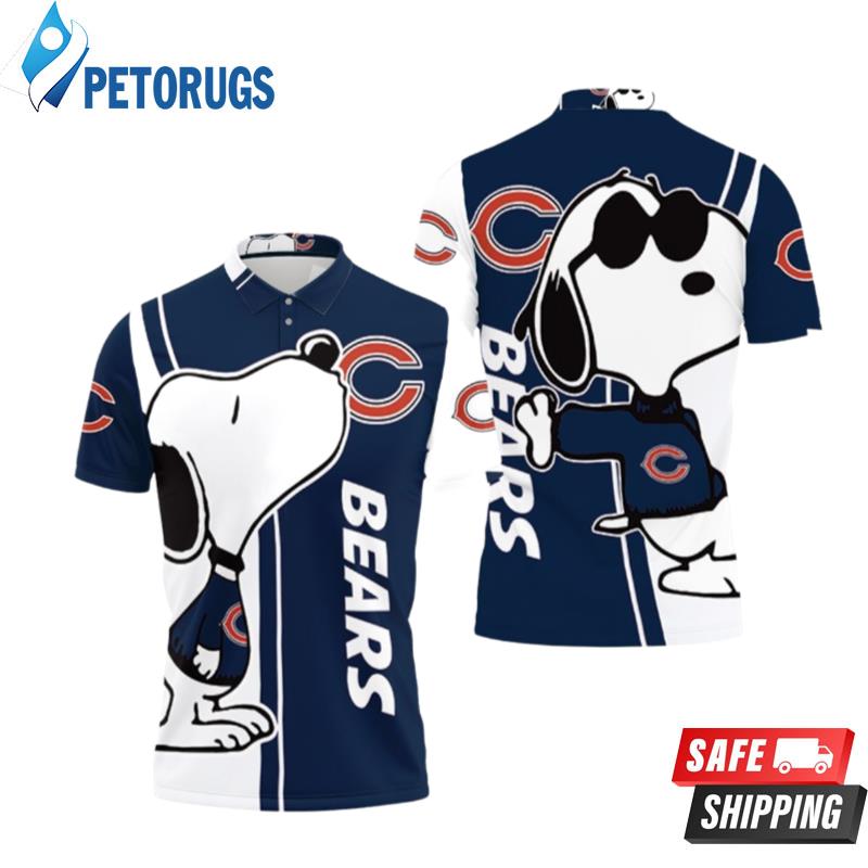 Chicago Bears Snoopy Lover Printed Polo Shirts